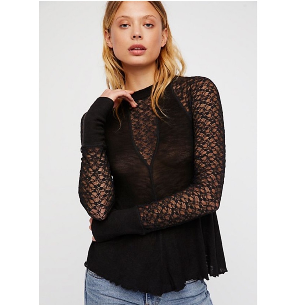 Free people lace top